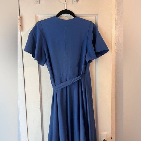 Hutch Kiera Midi Wrap Dress Blue M - Picture 10 of 11